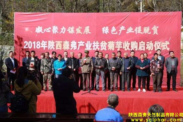 凝心聚力謀發(fā)展 綠色產(chǎn)業(yè)促脫貧”2018森弗集團產(chǎn)業(yè)扶貧菊芋收購工作正式啟動。
